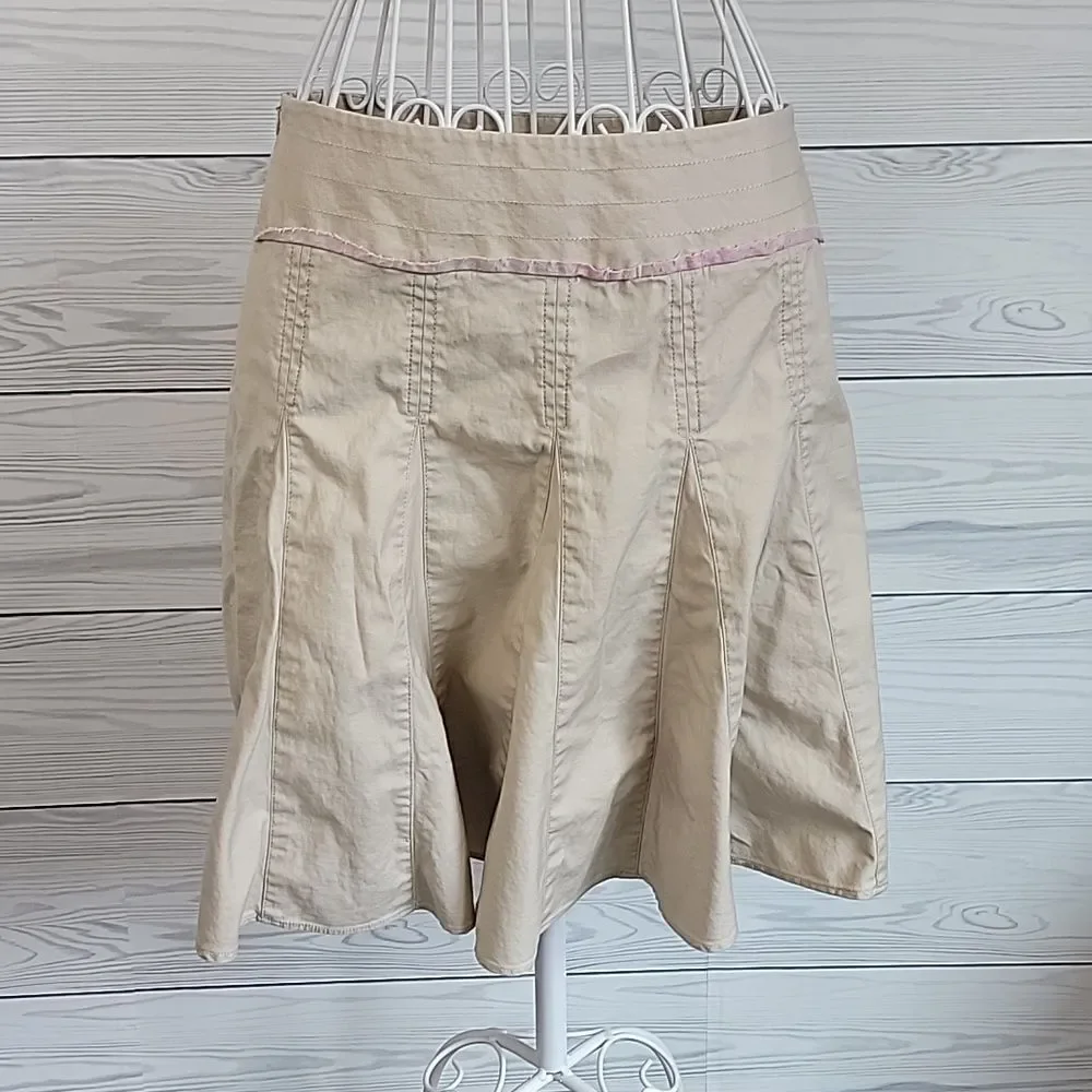 Guess khaki mini skirt in cotton Women's Size 26